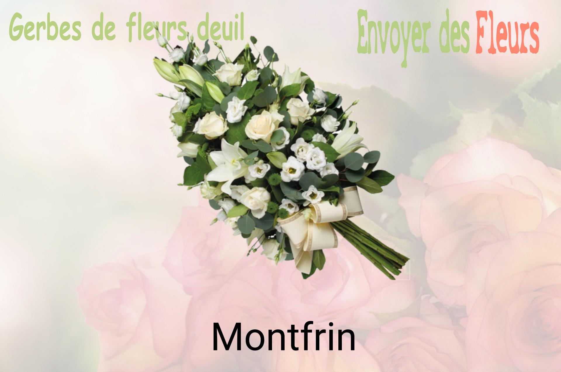 Gerbe de fleurs de deuil livrée à Montfrin